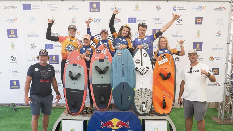 Mar de Arce y Julien Rattotti, campeones del mundo de Wingfoil Big Air en Gran Canaria