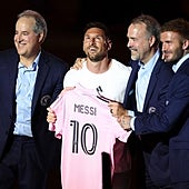 Messi y Busquets, presentados con el Inter Miami a pesar de la lluvia: «Van a pasar cosas muy lindas»