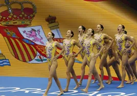 España, campeona del mundo en equipo técnico de natación artística