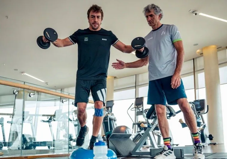 Fernando Alonso, con Edo Bendinelli