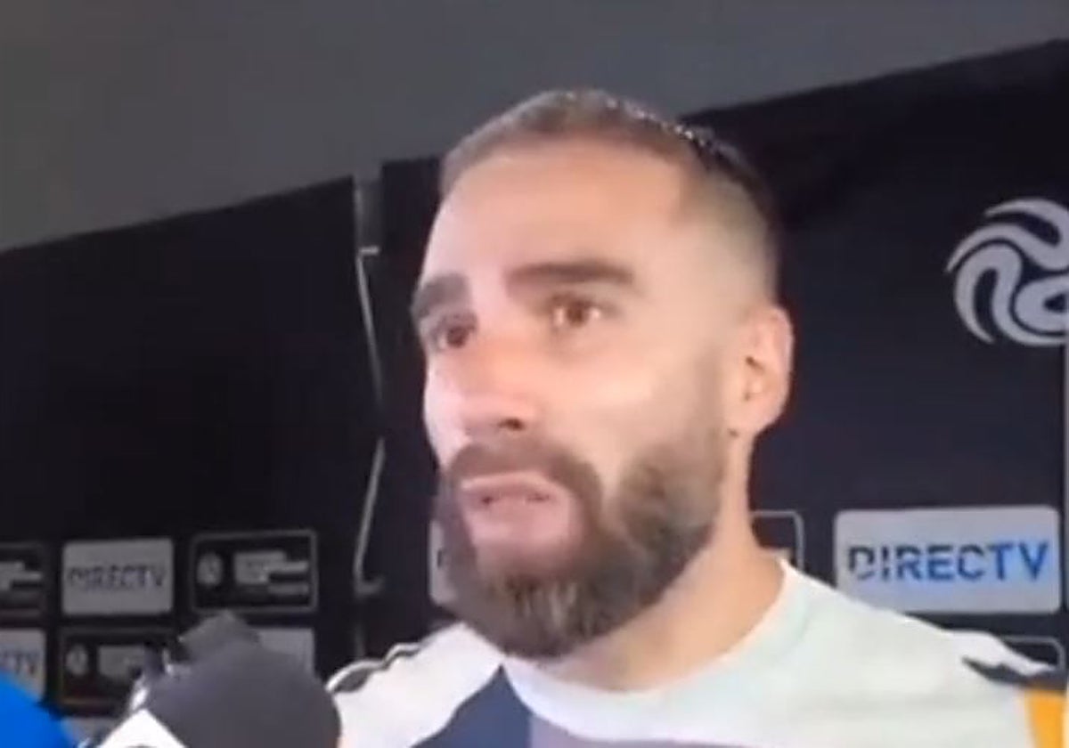 Carvajal atiende a los medios tras la derrota ante el Barcelona