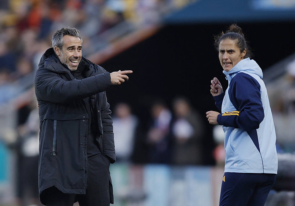 Jorge Vilda, durante el partido ante Países Bajos