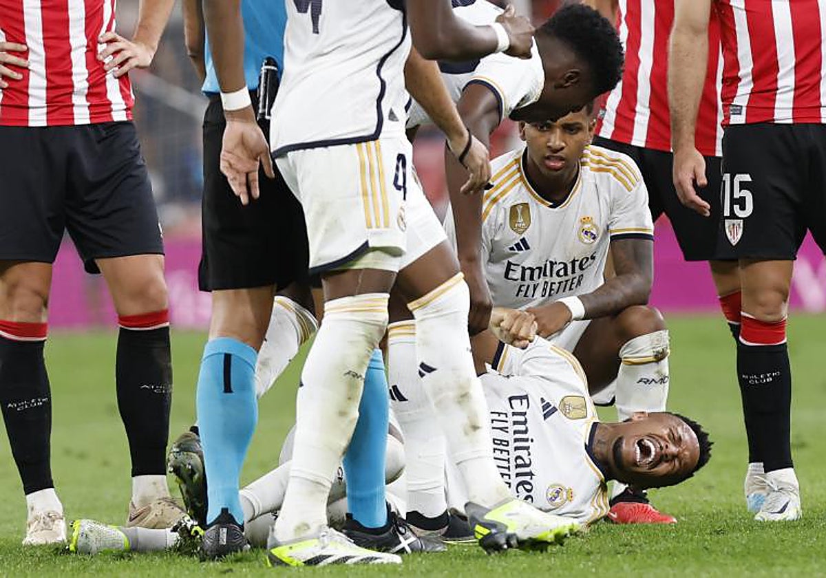 Militao lesionado en la primera jornada de liga