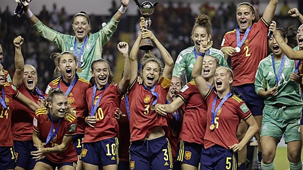 Selección sub-20 que se proclamó campeona del mundo en agosto de 2022