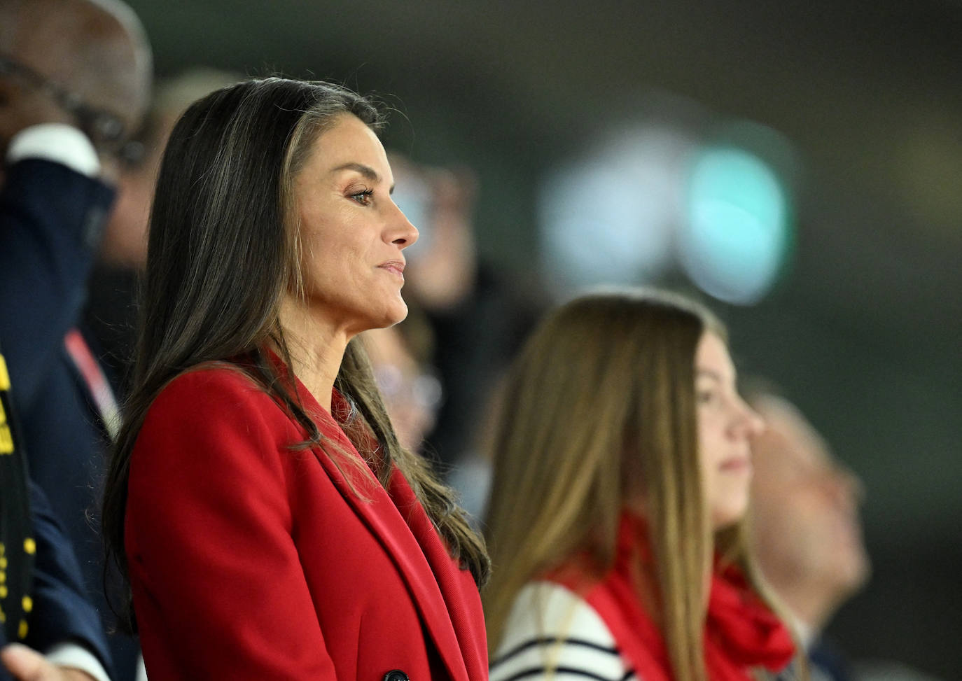 La Reina Letizia y la Infanta Sofía apoyando a la selección española en la final del Mundial