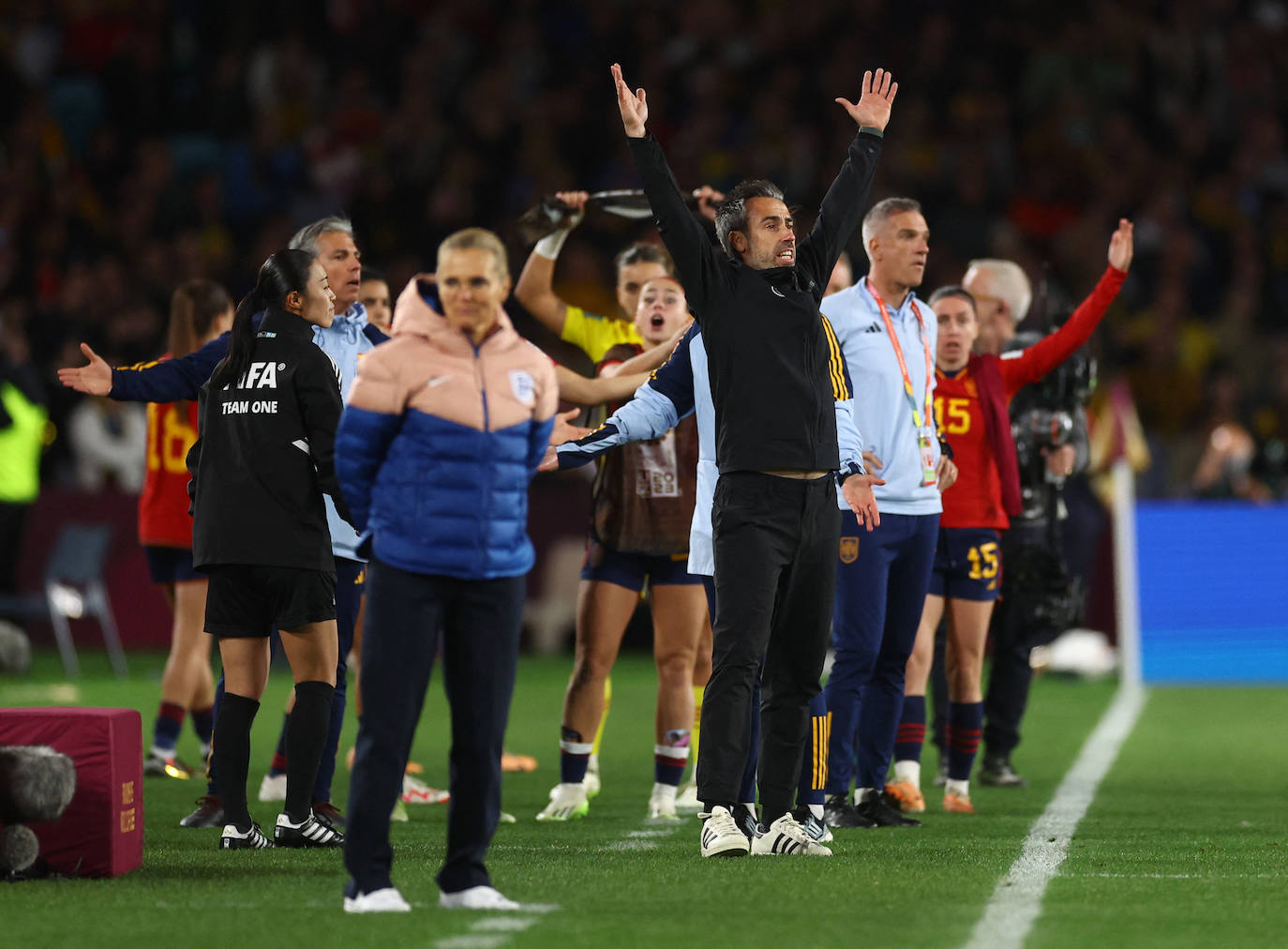 El entrenador de la selección española espera que el fin del partido