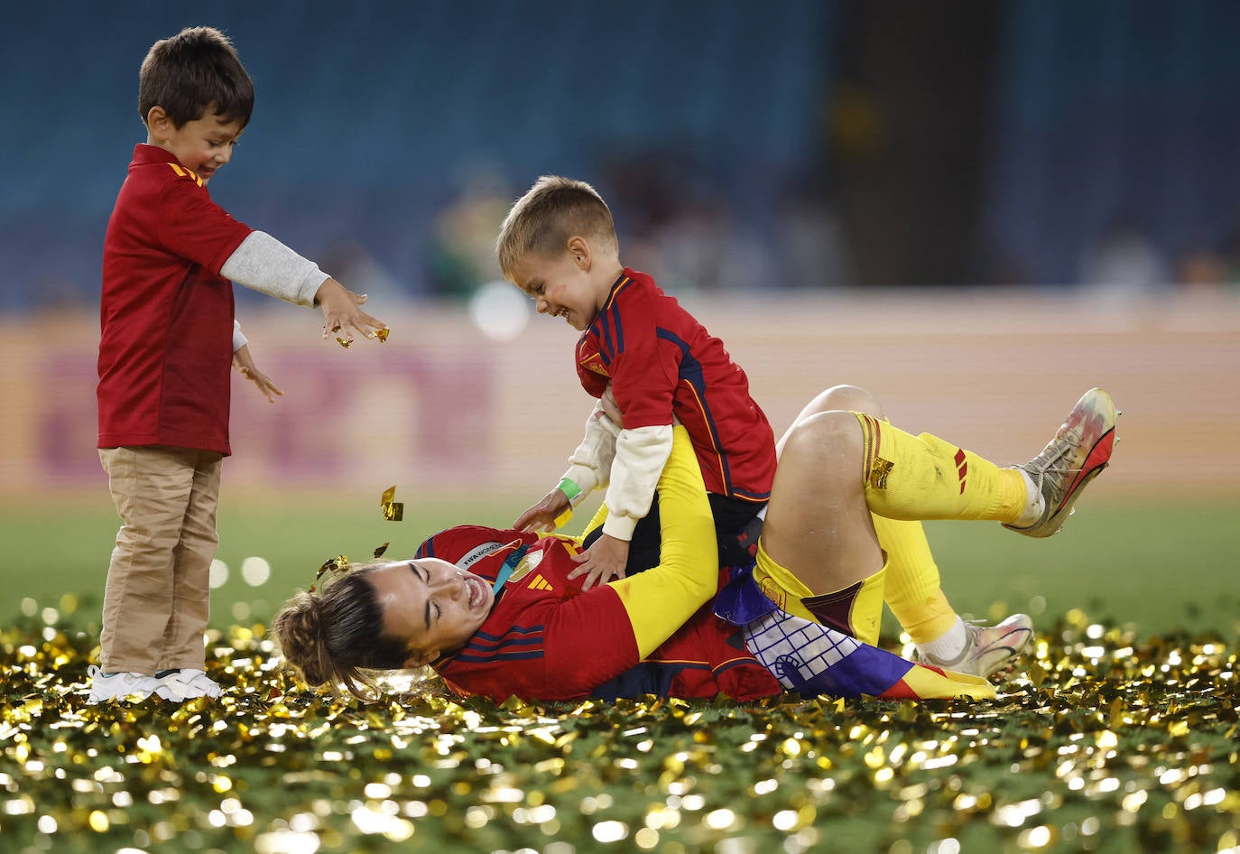 La española Catalina Coll celebra tras ganar la Copa del Mundo