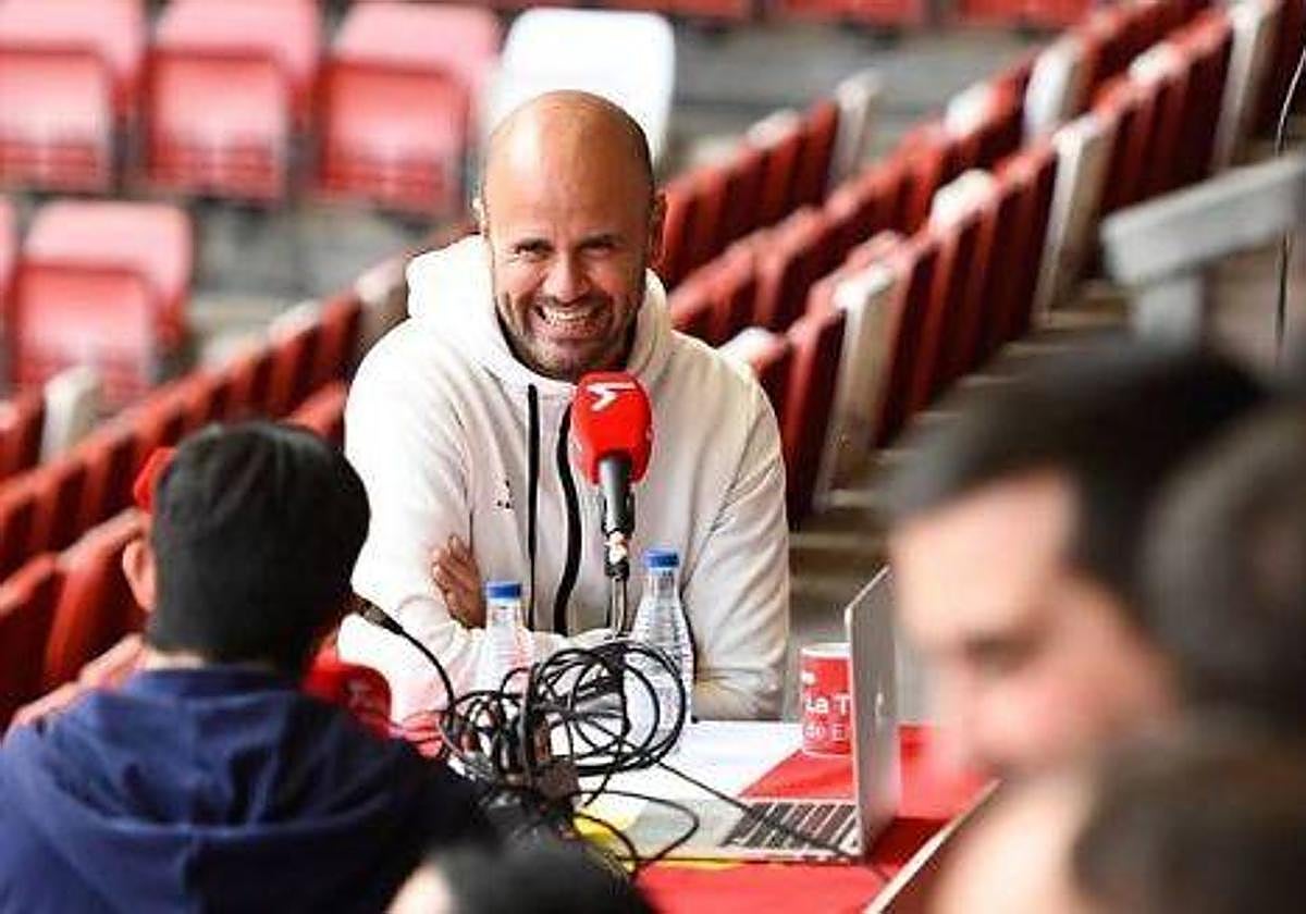 El entrenador del Sporting de Gijón, Miguel Ángel Ramírez