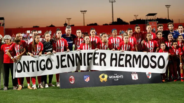 Muestras de apoyo a Jennifer Hermoso