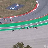 Grave accidente múltiple en la salida de la carrera de MotoGP