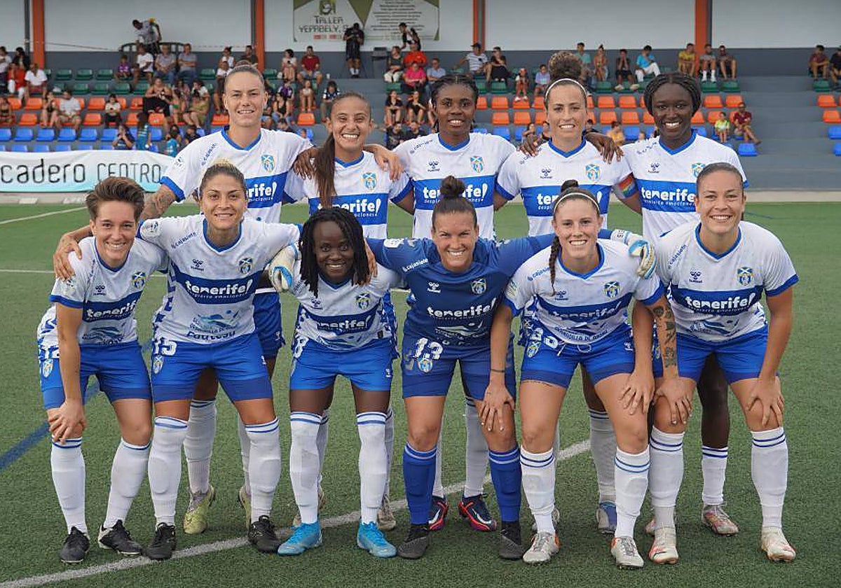 Las jugadoras del conjunto tinerfeño