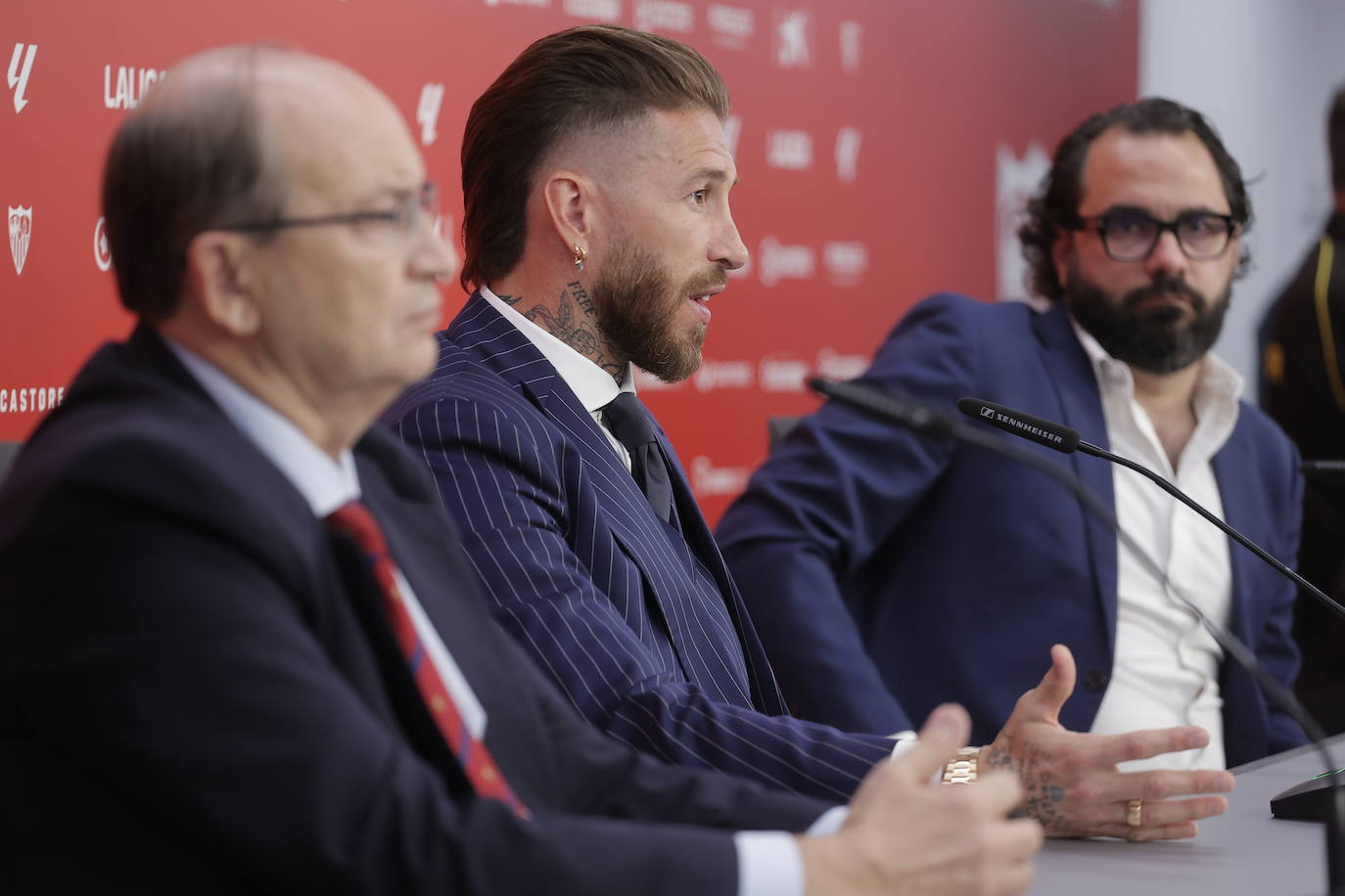 La presentación de Sergio Ramos como nuevo jugador del Sevilla FC