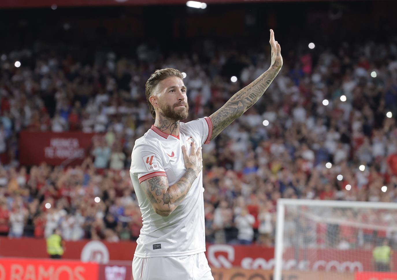 La presentación de Sergio Ramos como nuevo jugador del Sevilla FC