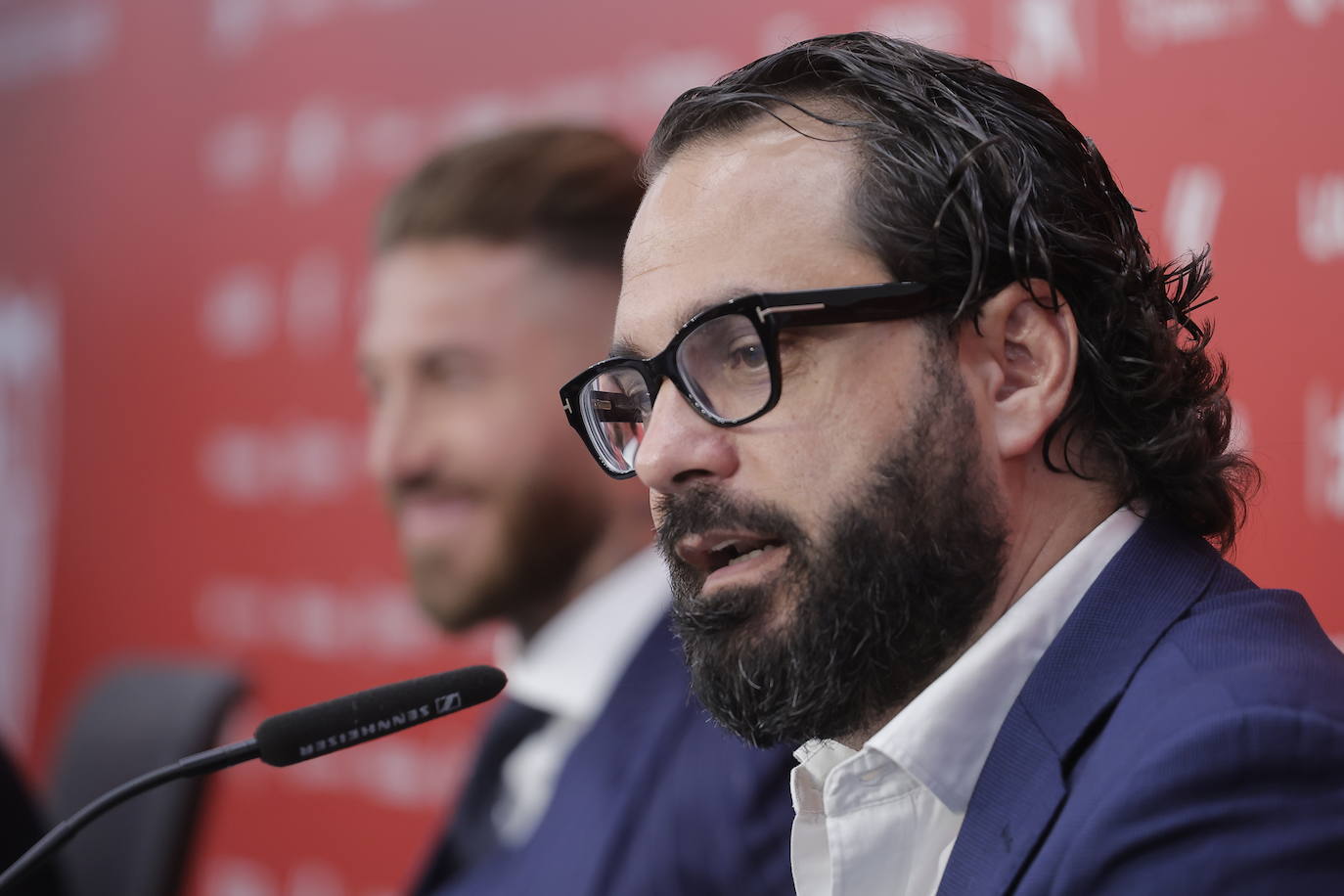 La presentación de Sergio Ramos como nuevo jugador del Sevilla FC