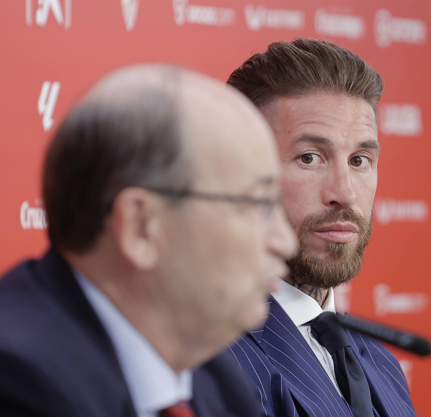 La presentación de Sergio Ramos como nuevo jugador del Sevilla FC