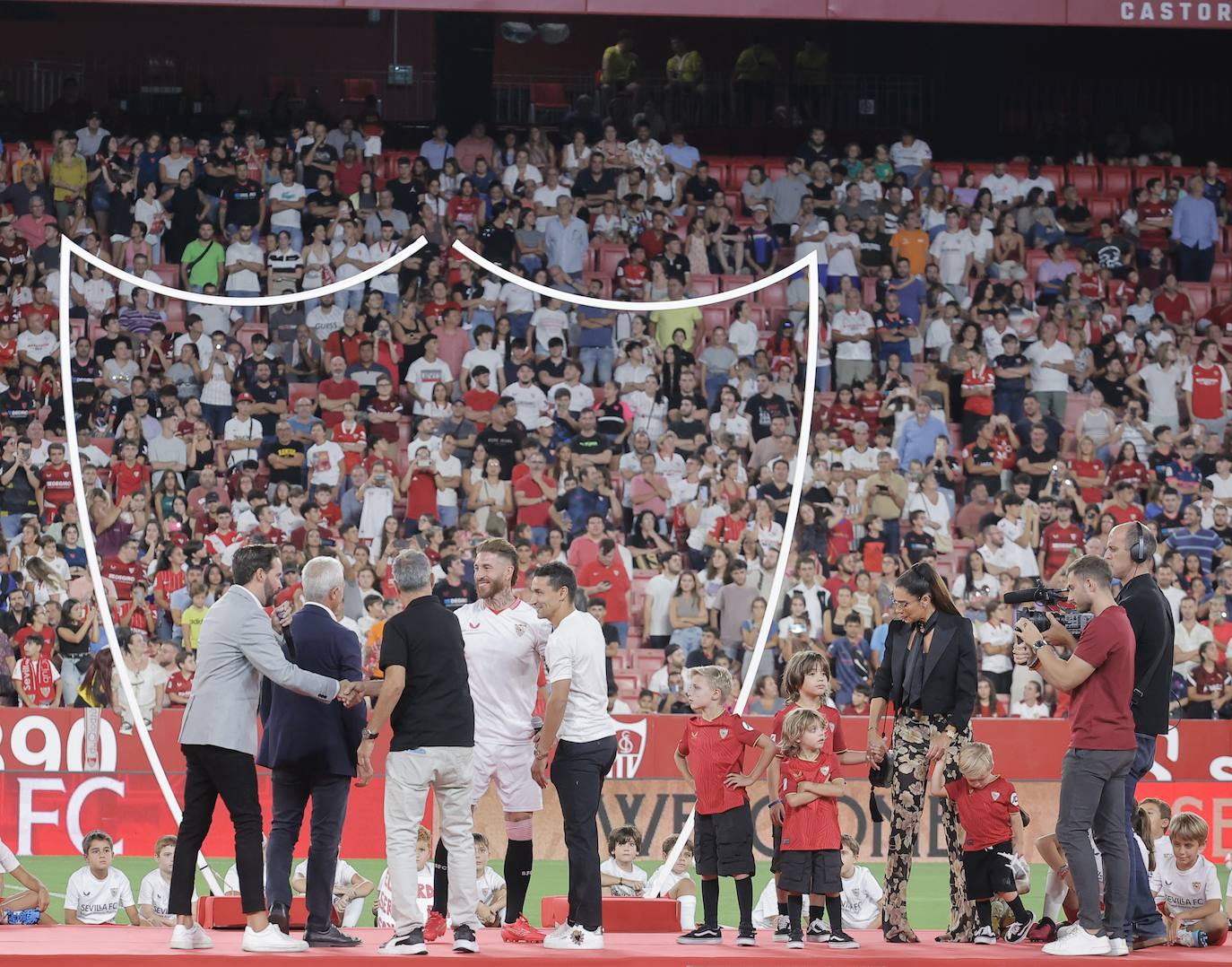 La presentación de Sergio Ramos como nuevo jugador del Sevilla FC