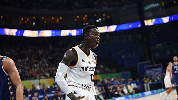 Schroder, durante la final contra Serbia