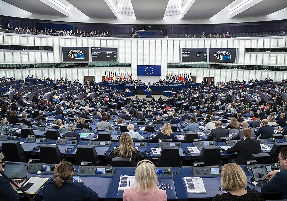 Una fotografía de archivo de una sesión del Parlamento Europeo