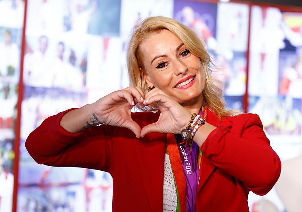 Lydia Valentín, en el acto de su despedida en la sede del COE