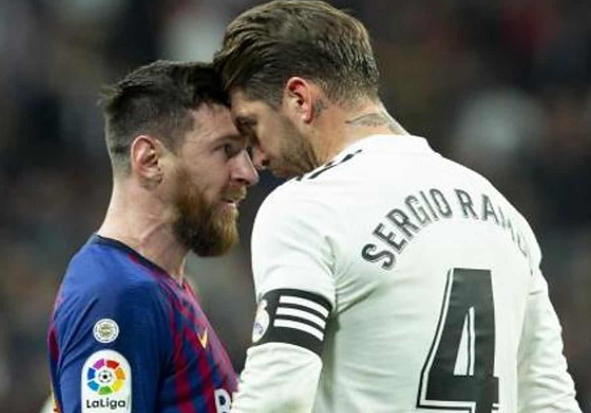 Ramos se encara con Messi en un Clásico