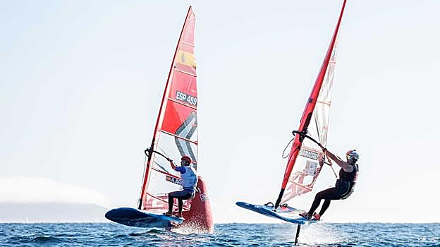 Nacho Baltasar, líder de la Copa de España de iQFoil