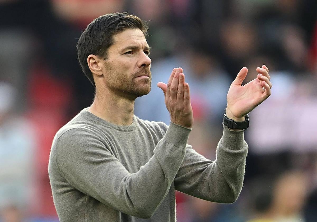 Xabi Alonso, durante un partido del Leverkusen