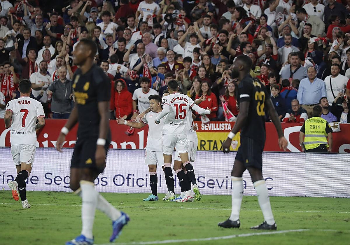 Un momento del Sevilla vs Real Madrid