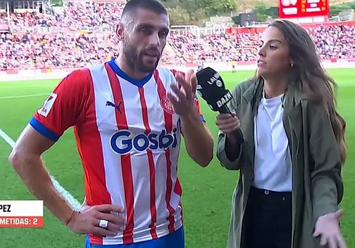 La insólita rajada de David López contra el árbitro en el descanso del Girona-Almería: «Te falta al respeto, te insulta...»