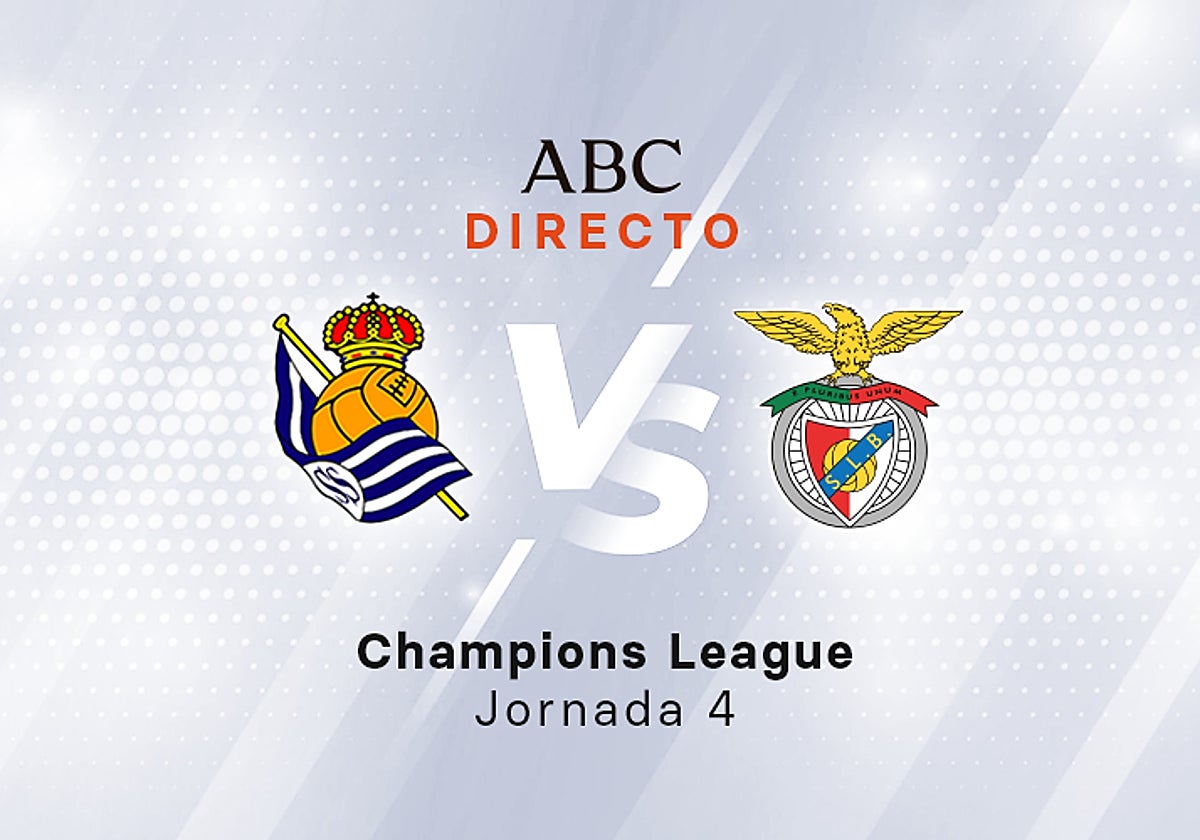 Real Sociedad - Benfica en directo hoy: partido de la Champions League, jornada 4 de la fase de grupos