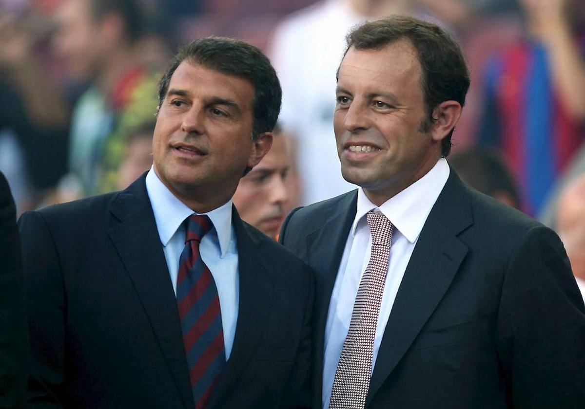 Joan Laporta y Sandro Rosell, en una foto de archivo