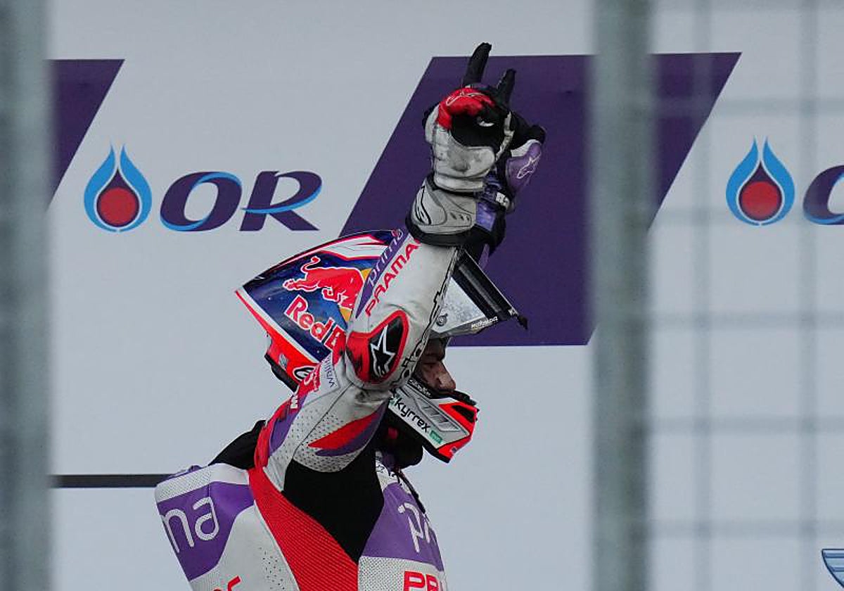 Jorge Martín celebra la victoria