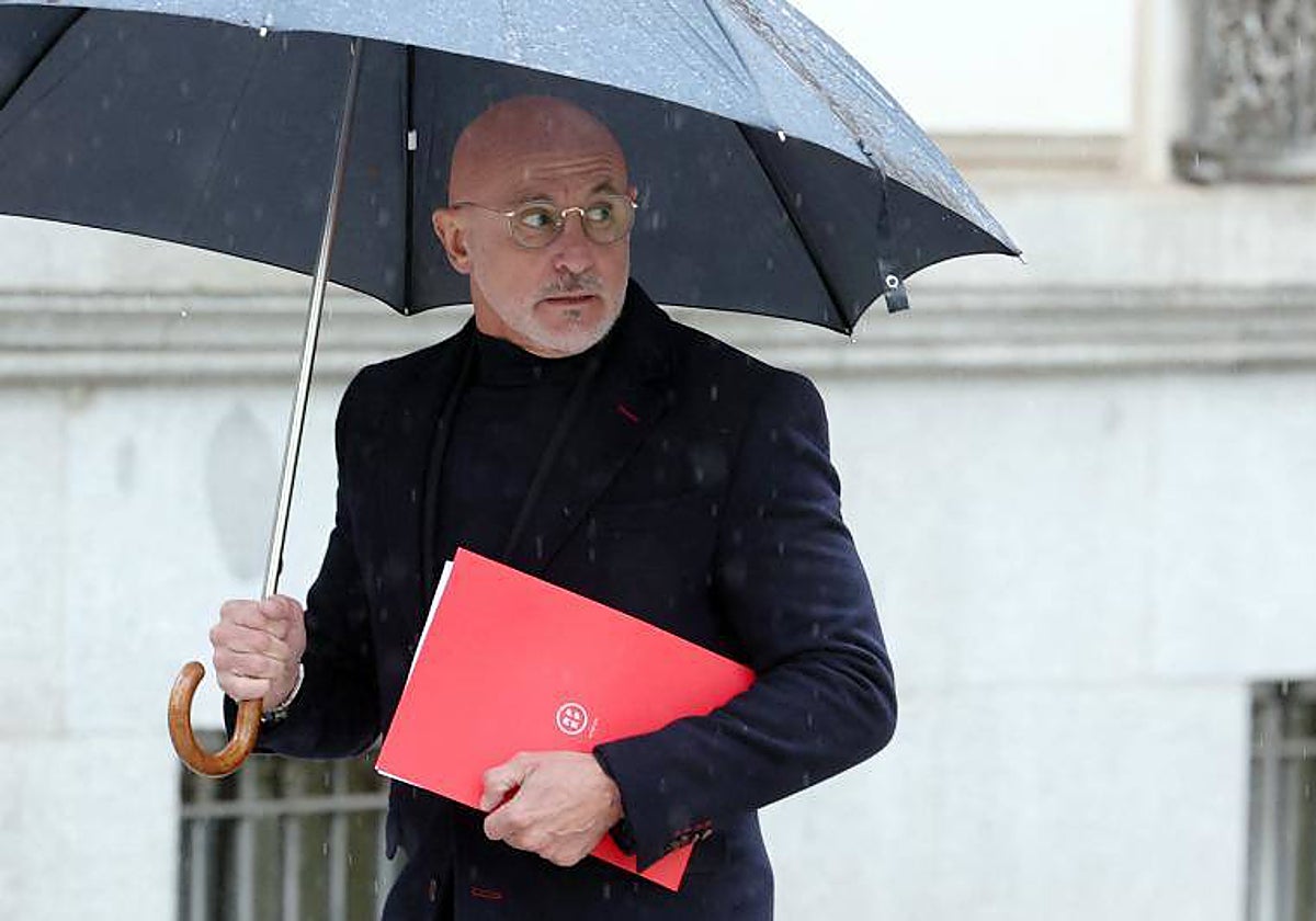 De la Fuente, a su llegada a la Audiencia Nacional