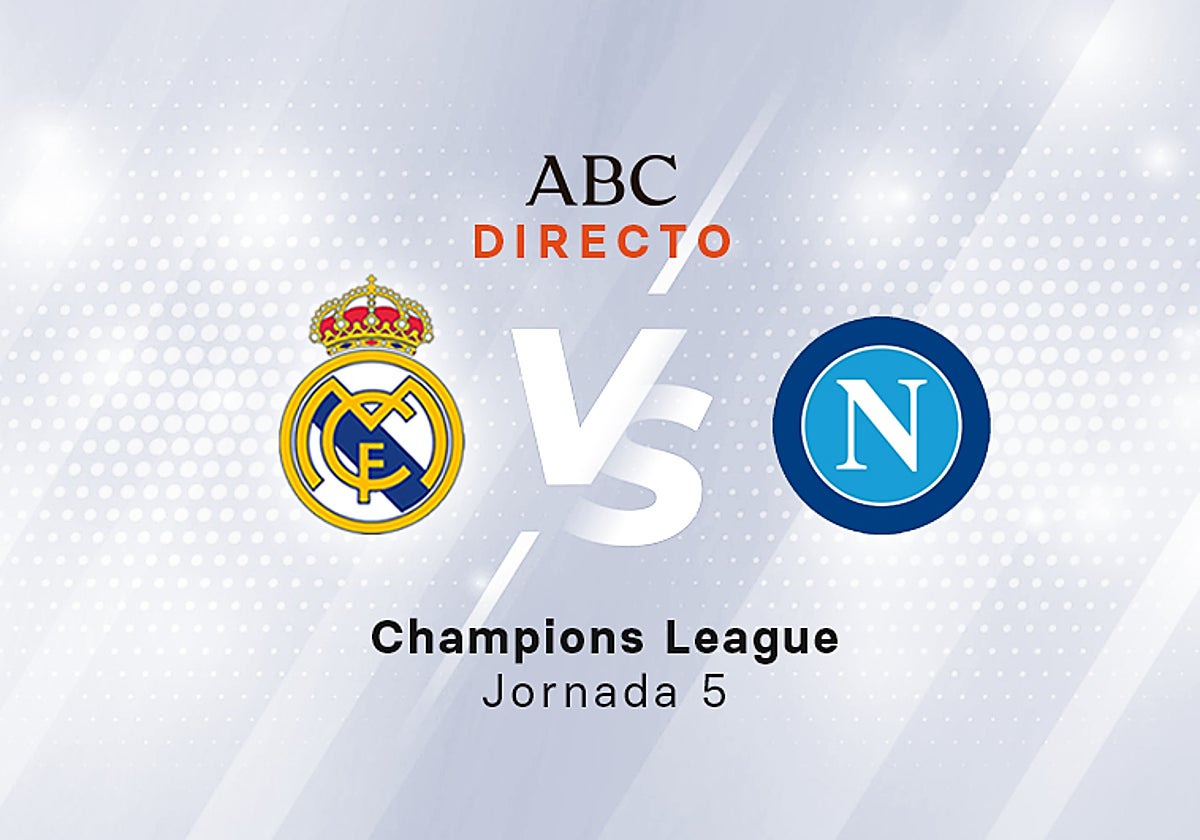Real Madrid - Nápoles en directo hoy: partido de la Champions League, jornada 5 de la fase de grupos