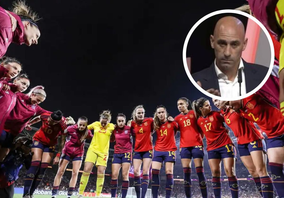 Las futbolistas de la selección durante el Mundial de fútbol y Luis Rubiales