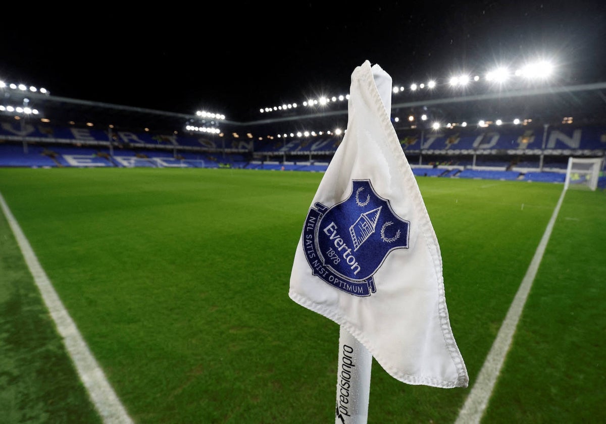 Goodison Park, estadio del Everton, antes de un partido de Premier League