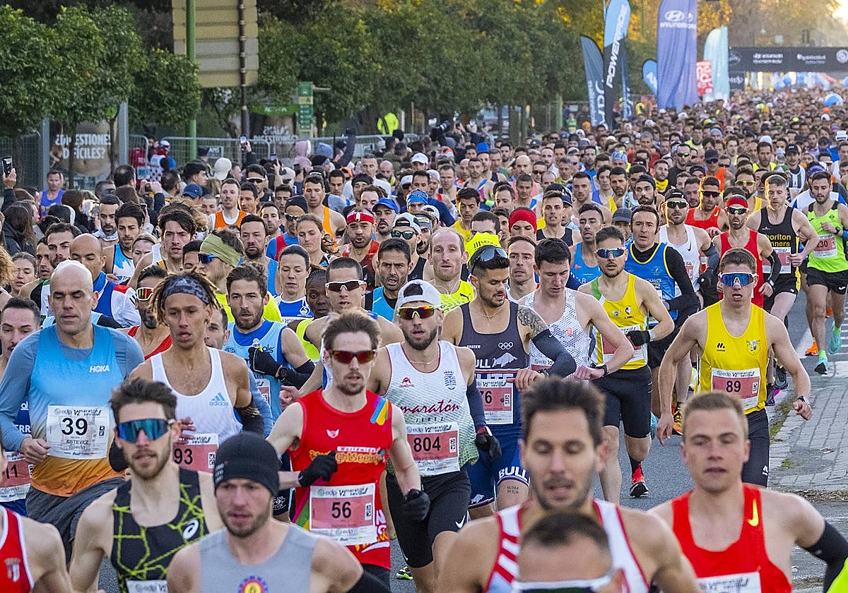 Participantes de la Media Maratón Sevilla 2023