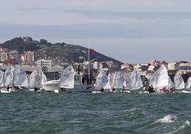 150 barcos en el Meeting de Optimist Ciudad de La Coruña