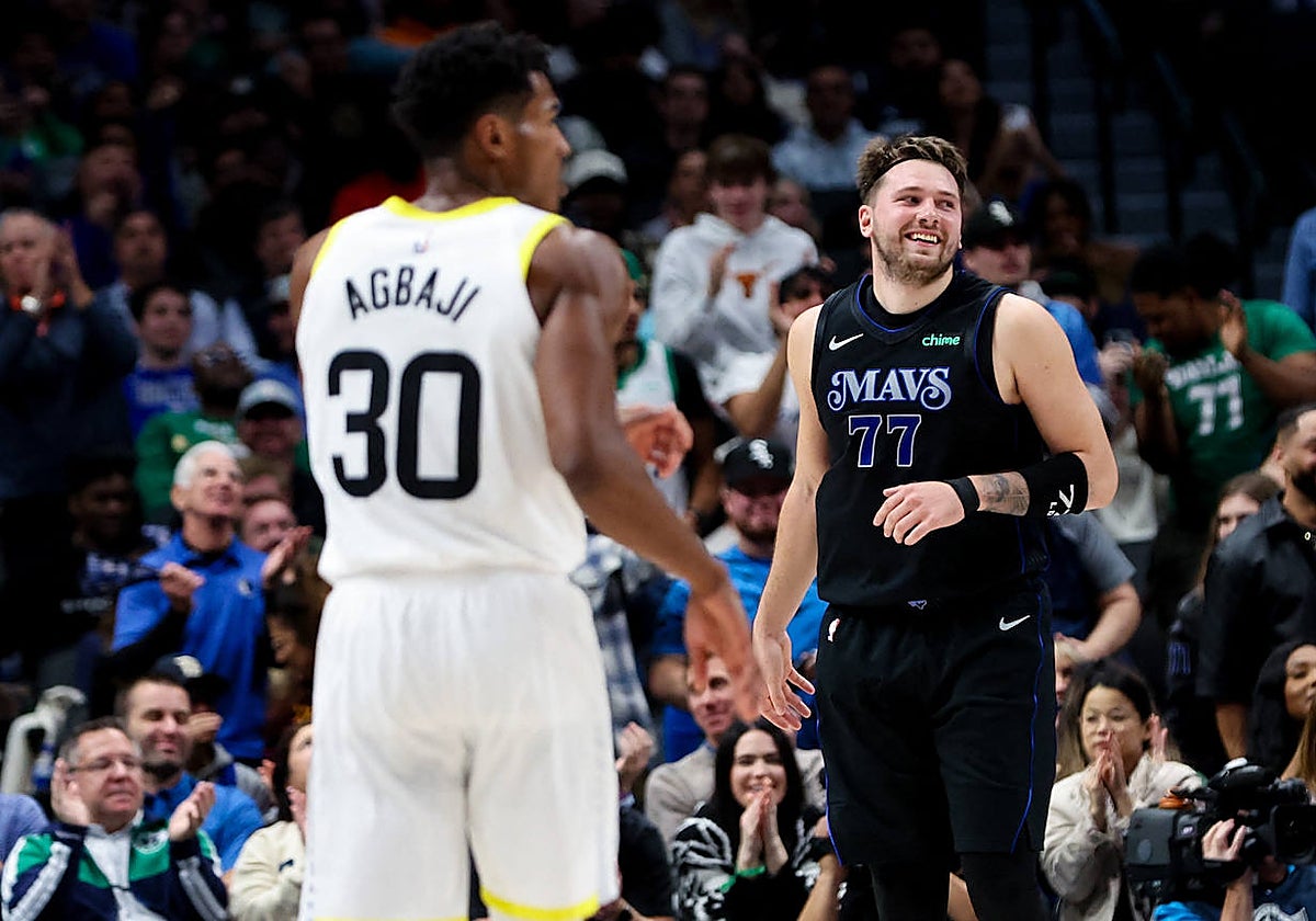 Doncic, disfrutando sobre la pista