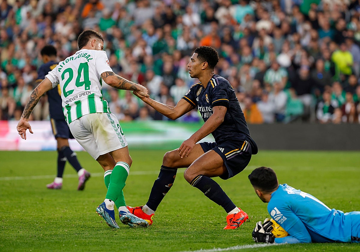 Ruibal y Bellingham, los dos autores de los goles