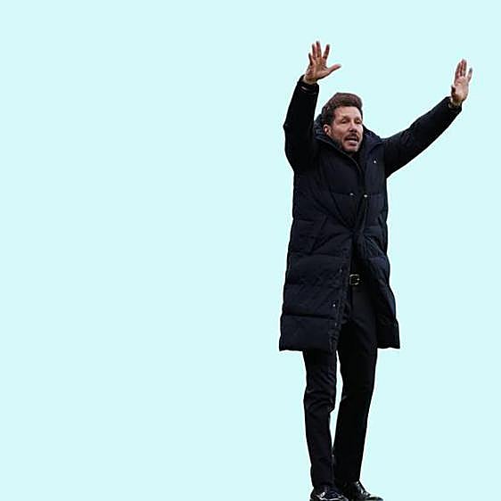 Simeone, en la derrota de su equipo en San Mamés