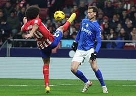 Atlético - Getafe en directo hoy: partido de la Liga, jornada 18