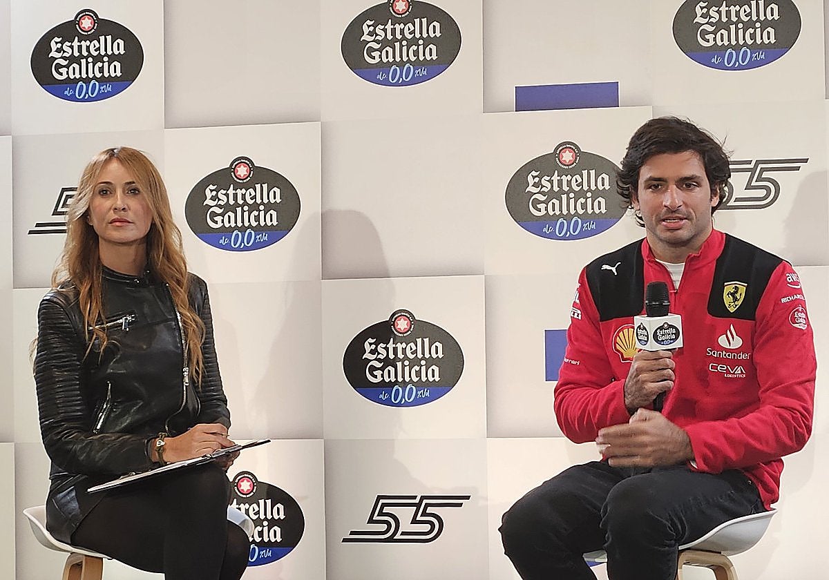 Carlos Sainz, en el evento navideño