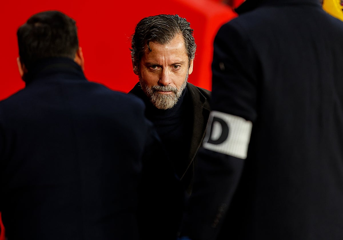 Quique Sánchez Flores durante el partido Granada - Sevilla de la jornada 18 de LaLiga celebrado en Los Cármenes
