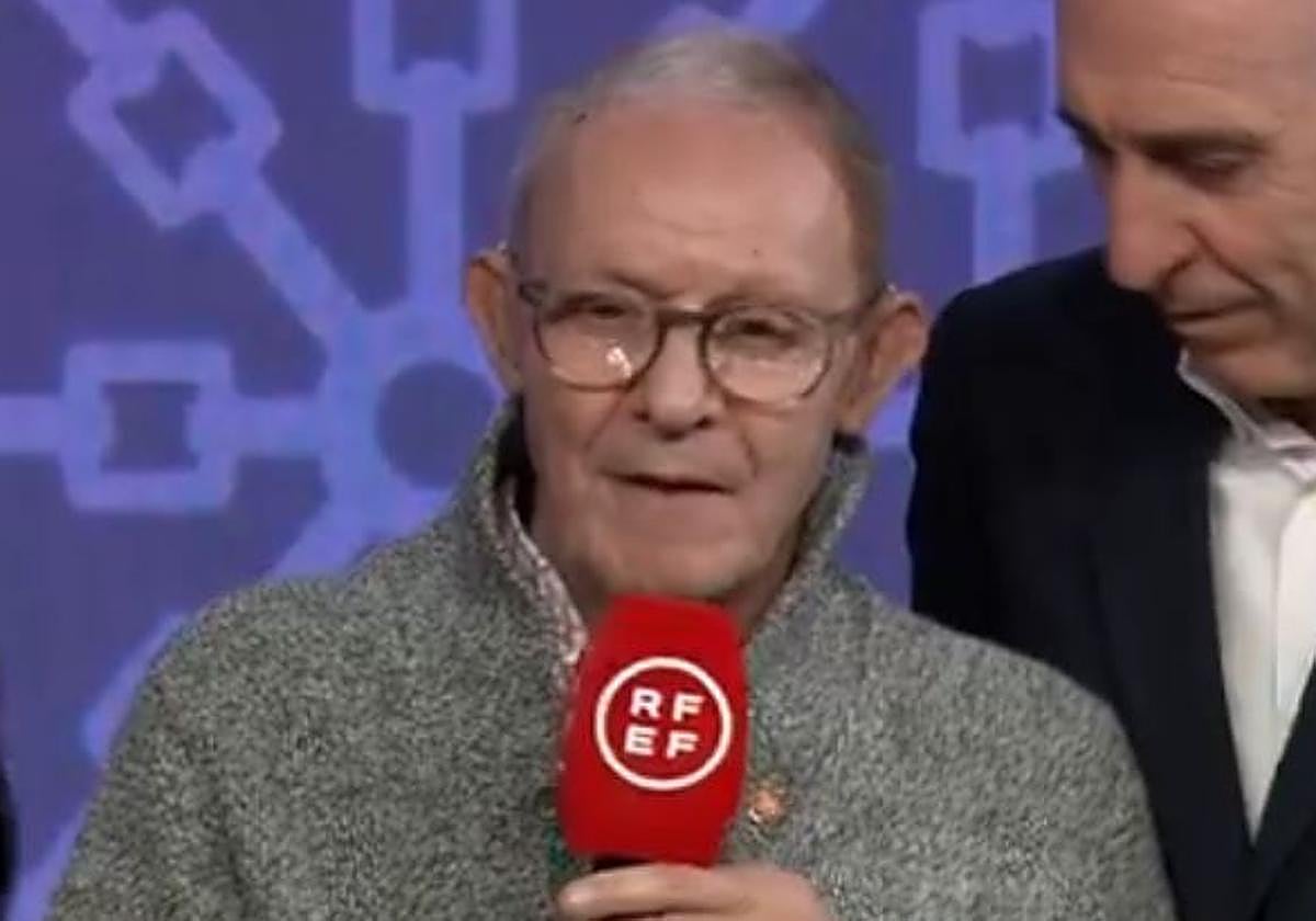 José Ángel de la Casa, en el homenaje