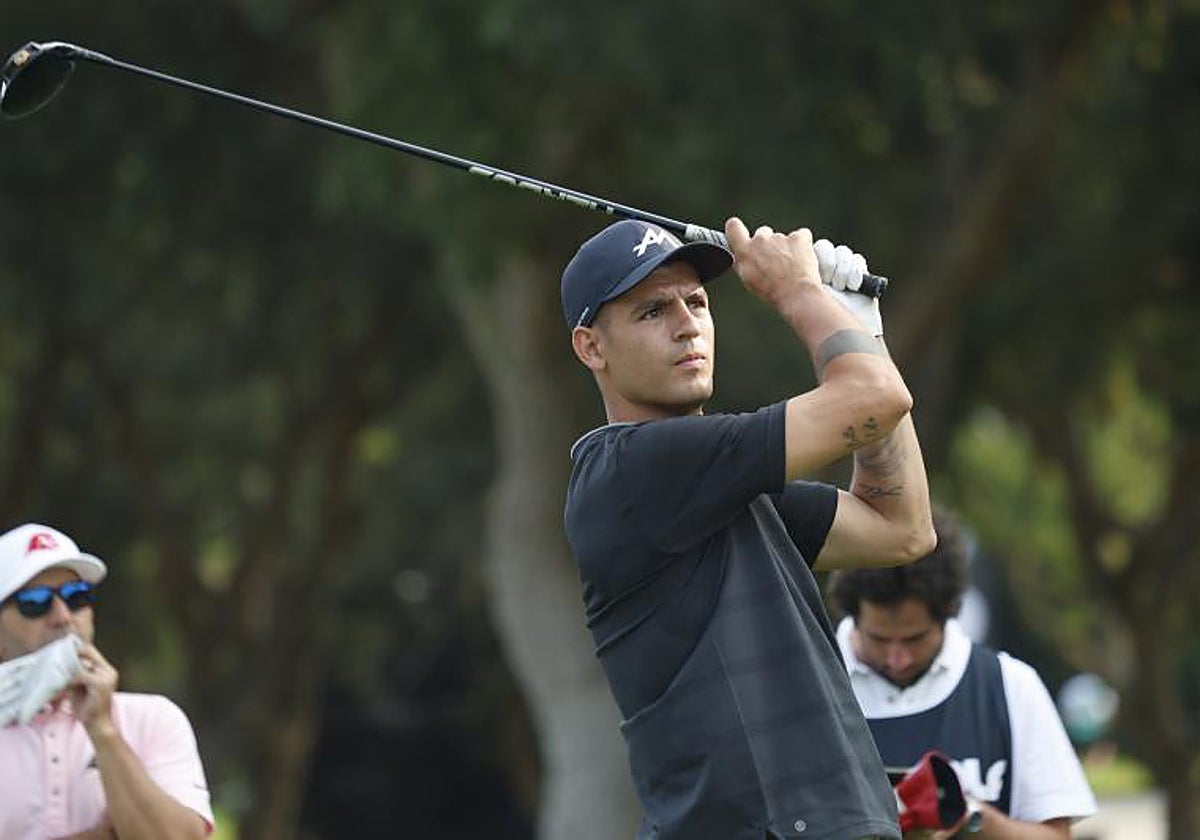 Álvaro Morata, en el Pro-Am del LIV Golf de Valderrama