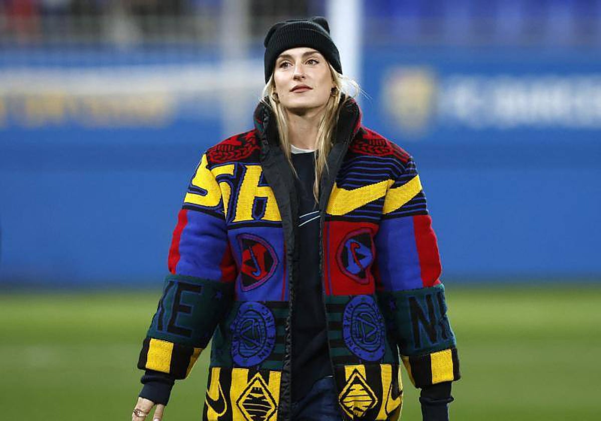 Alexia Putellas, lesionada, el pasado sábado en el estadio Johan Cruyff