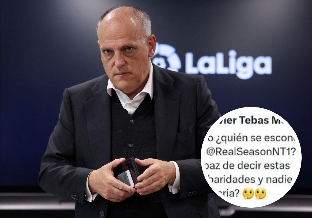 Tebas y su polémico tuit