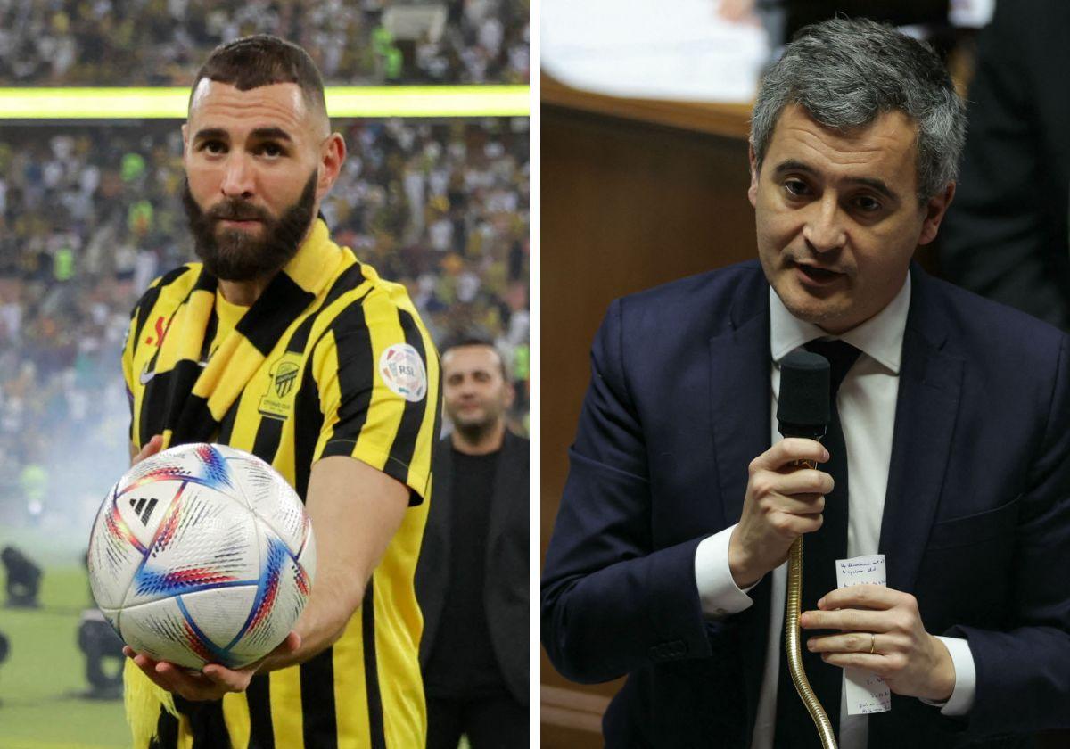 Karim Benzema y Gérlad Darmanin