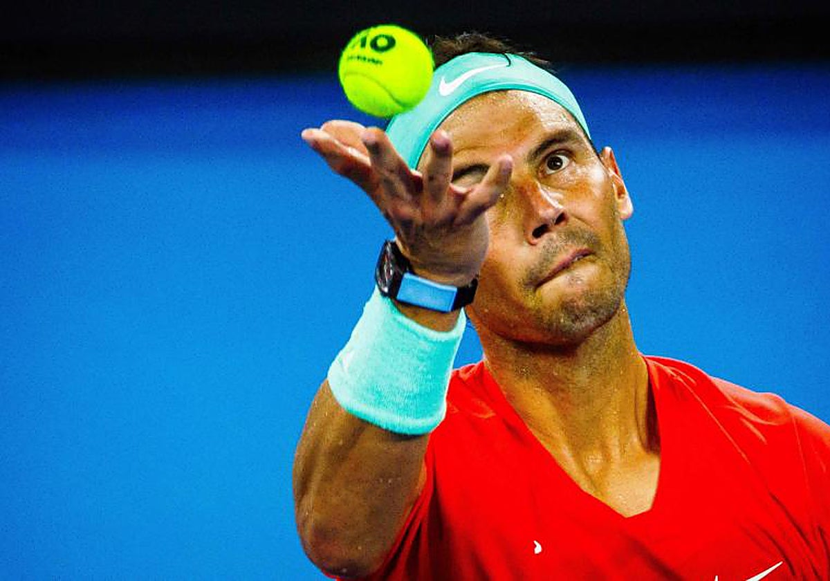 Rafael Nadal, en acción