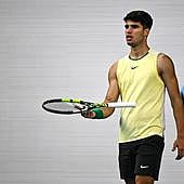 Alcaraz y su partido 200: «El récord está en 1.200 o así, ¿no? Vamos a ir a por ello»